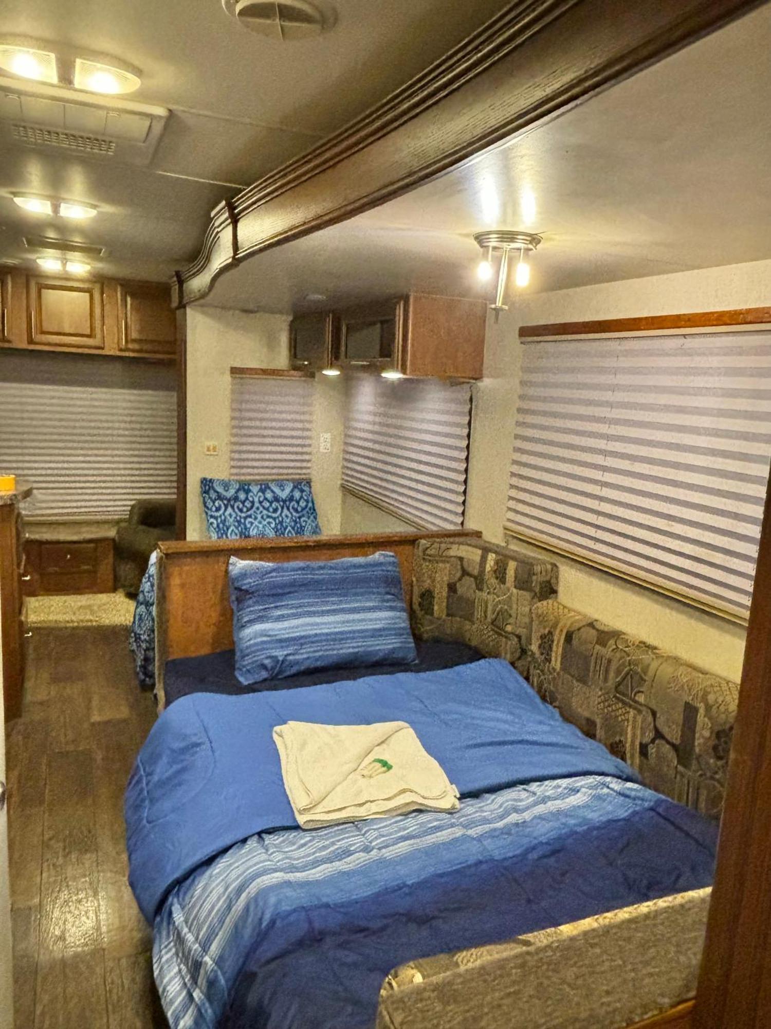Camping In Modern Rv Trailer