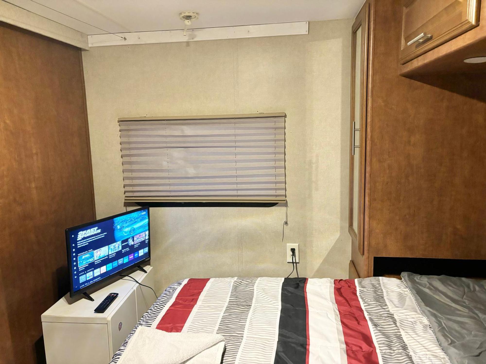 Camping In Modern Rv Trailer *