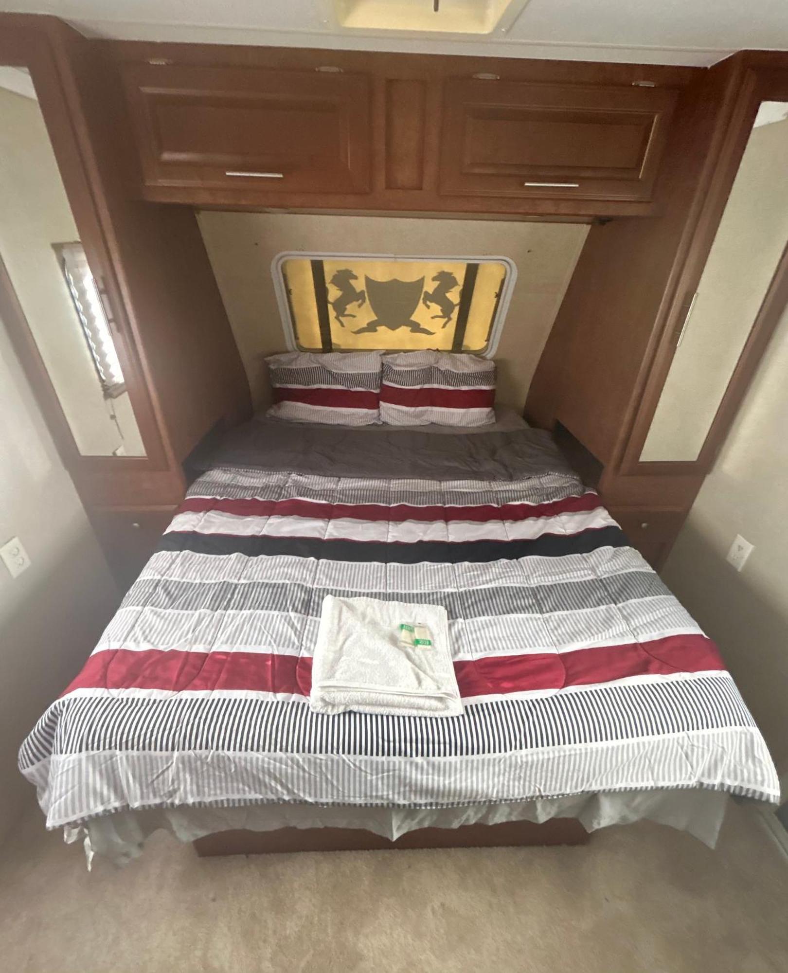 Camping In Modern Rv Trailer
